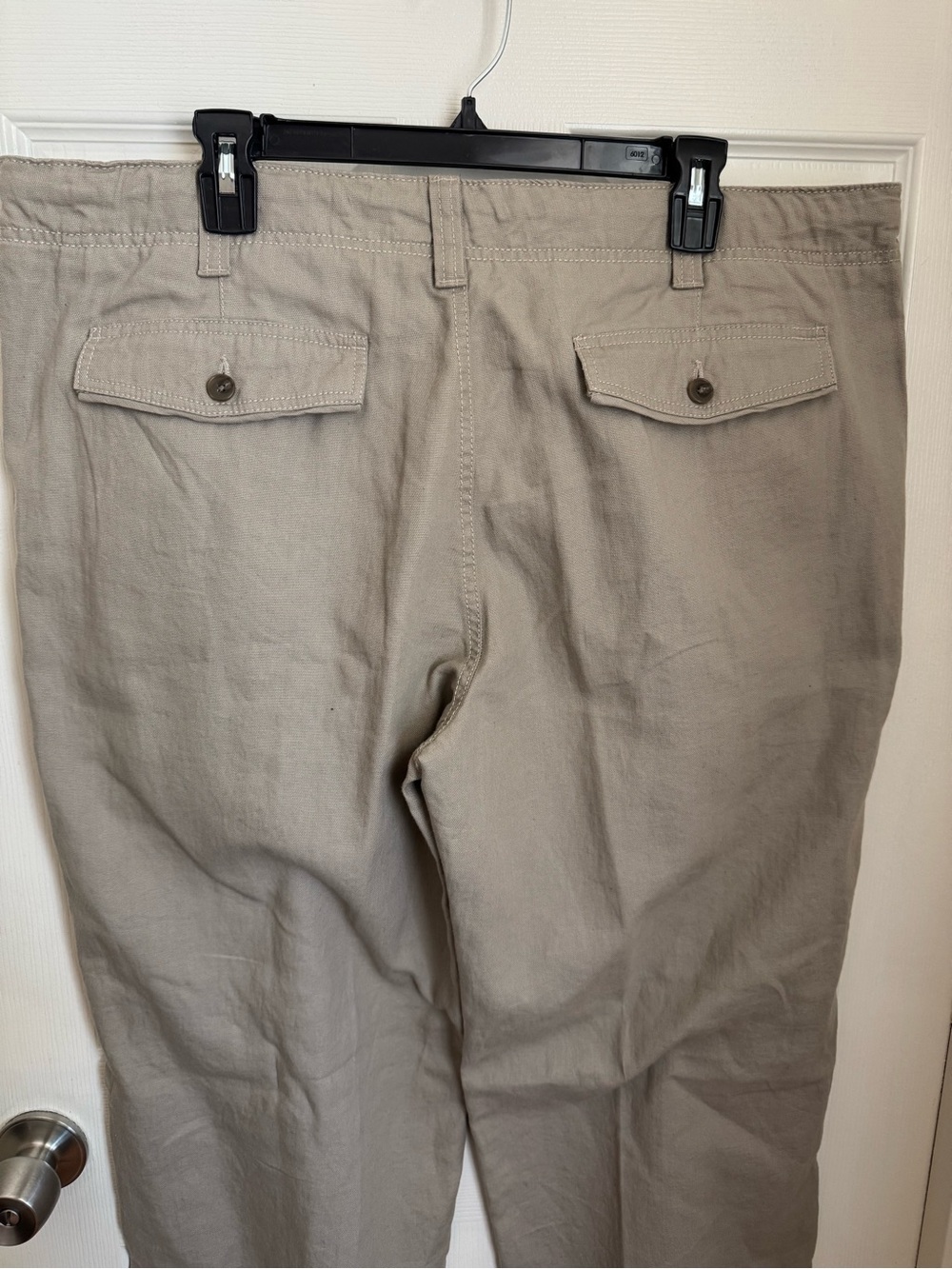 "Marc Anthony Men's Beige Linen/Cotton Blend
Drawstring Pants, Size 38x32" (EUC) - Picture 4 of 12
